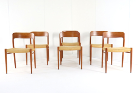 Set van 6 Niels O Möller model 75 stoelen