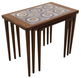 Palissander nesting tables 'Fensmark'