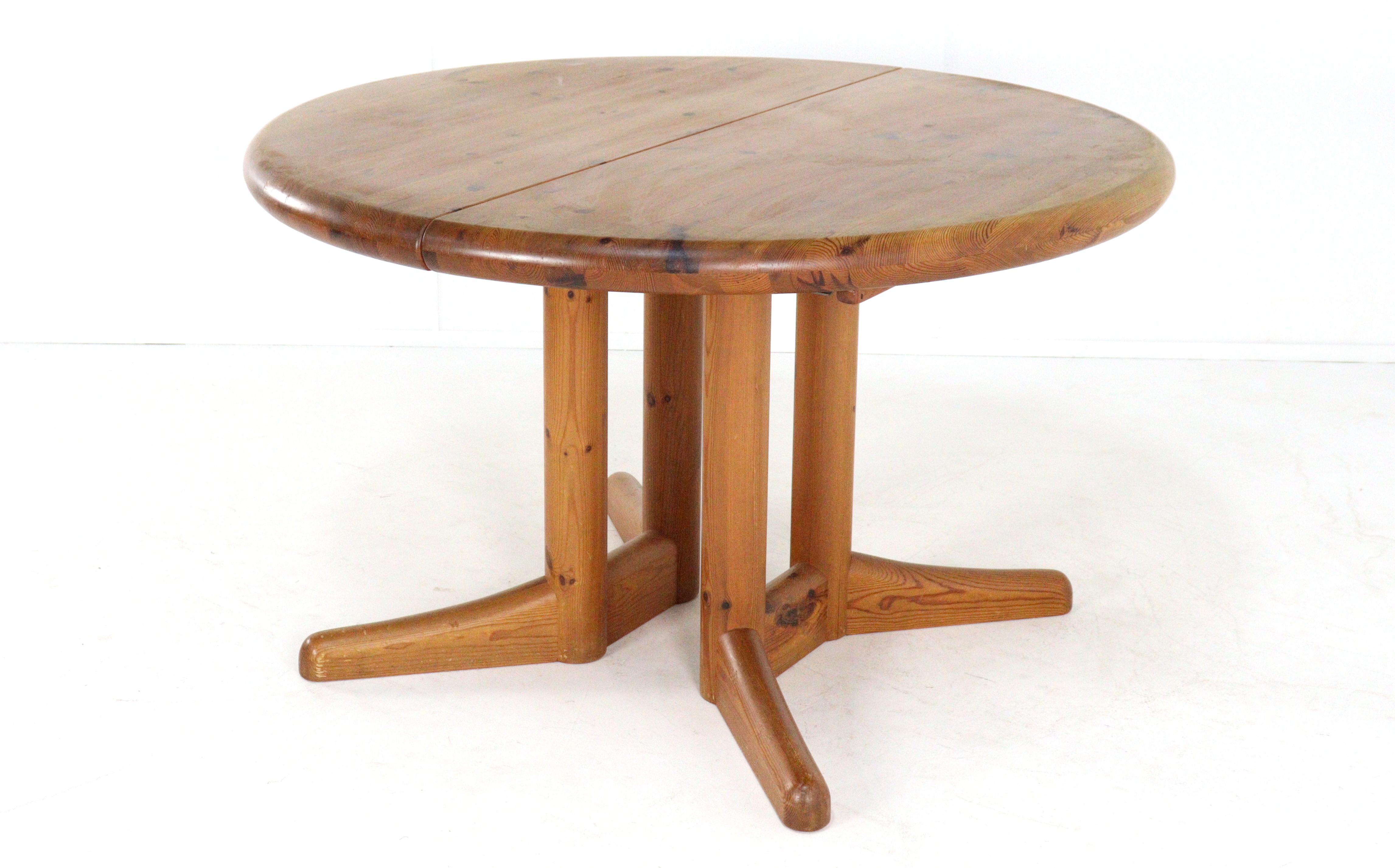 Vamdrup pine ronde 2x verlengbare eettafel 'Idom'