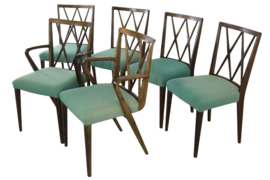 Set van 6 stoelen A.A. Patijn voor Zijlstra Joure "