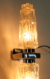 Wandlamp met iceglass