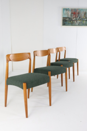 Set van 4 Deense stoelen 'Bjerremose'