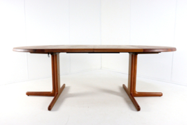 Ronde Deense 2x verlengbare eettafel 'Stuer'