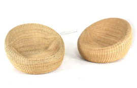 Set van 2 Ikea wicker fauteuils