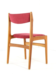 Set van 4 stoelen Erik Buch model 89 'Tjele'
