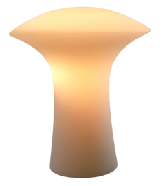 Melkglazen mushroom lamp