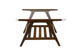 Salontafel met glas "Middelaar"