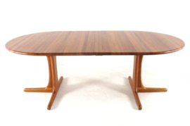 Deense ronde 2x verlengbare eettafel 'Hune'
