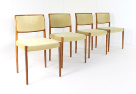 Set van 4 Niels O Möller model 80 stoelen