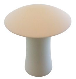 Melkglazen mushroom lamp
