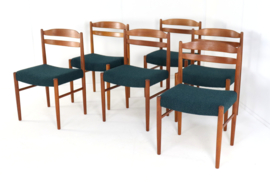 Set van 6 Carl Ekström voor  Albin Johansson stoelen 'Dalarna'