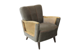 Fauteuil met rattan "Schwerin"  (2 stuks beschikbaar)