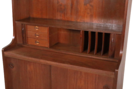 Hoge boekenkast / secretaire 'Solbjerg'