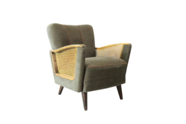 Fauteuil met rattan "Schwerin"  (2 stuks beschikbaar)