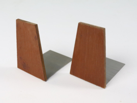 Set houten boekensteunen