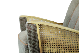 Fauteuil met rattan "Schwerin"  (2 stuks beschikbaar)