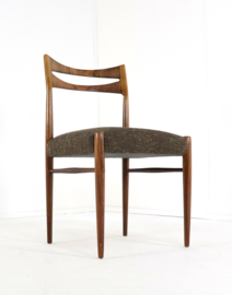Set van 6 palissander eetkamerstoelen 'Leinburg'