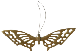 Messing wanddecoratie 'Vlinder'