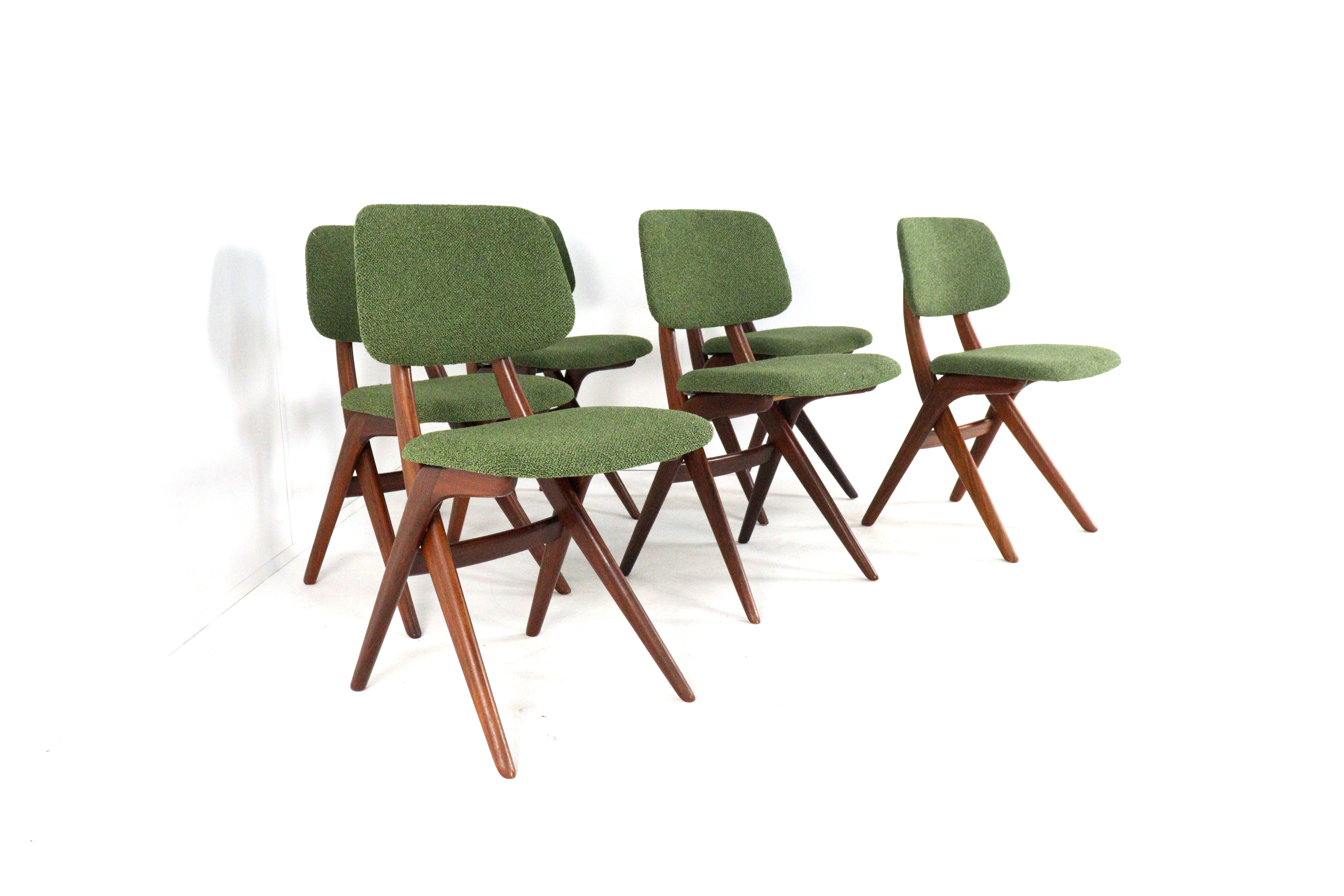 Set van 6 scissor stoelen - V.d. Veer Joure / A.w.a.