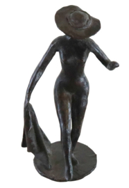 Bronzen beeld vrouwenfiguur