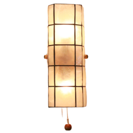 Parelmoer wandlamp