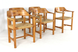 Set van 5 Rainer Daumiller voor Hirtshals Savværk stoelen