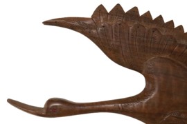 Houten wandvogel