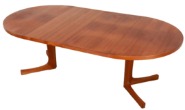 Ronde eetkamertafel 2x verlengbaar 'Mejls'