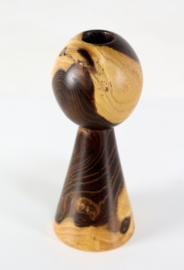Houten kandelaar