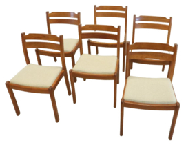 Set van 6 Dyrlund stoelen 'Sentved'