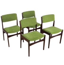 Set van 4 Deense eetkamerstoelen Frem Rojle 'Dalby'