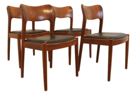 Set van 4 Koefoed stoelen 'Hjembaek'