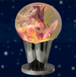 Bloemenaquarium lamp
