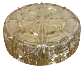NOS amberkleurige plafonnière