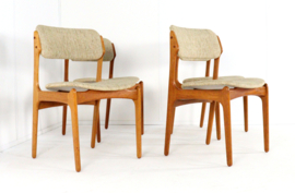 Set van 4 Erik Buch eetkamerstoelen 'Kongens'