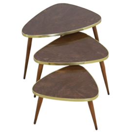 Set van 3 Nesting tables 'triangle'