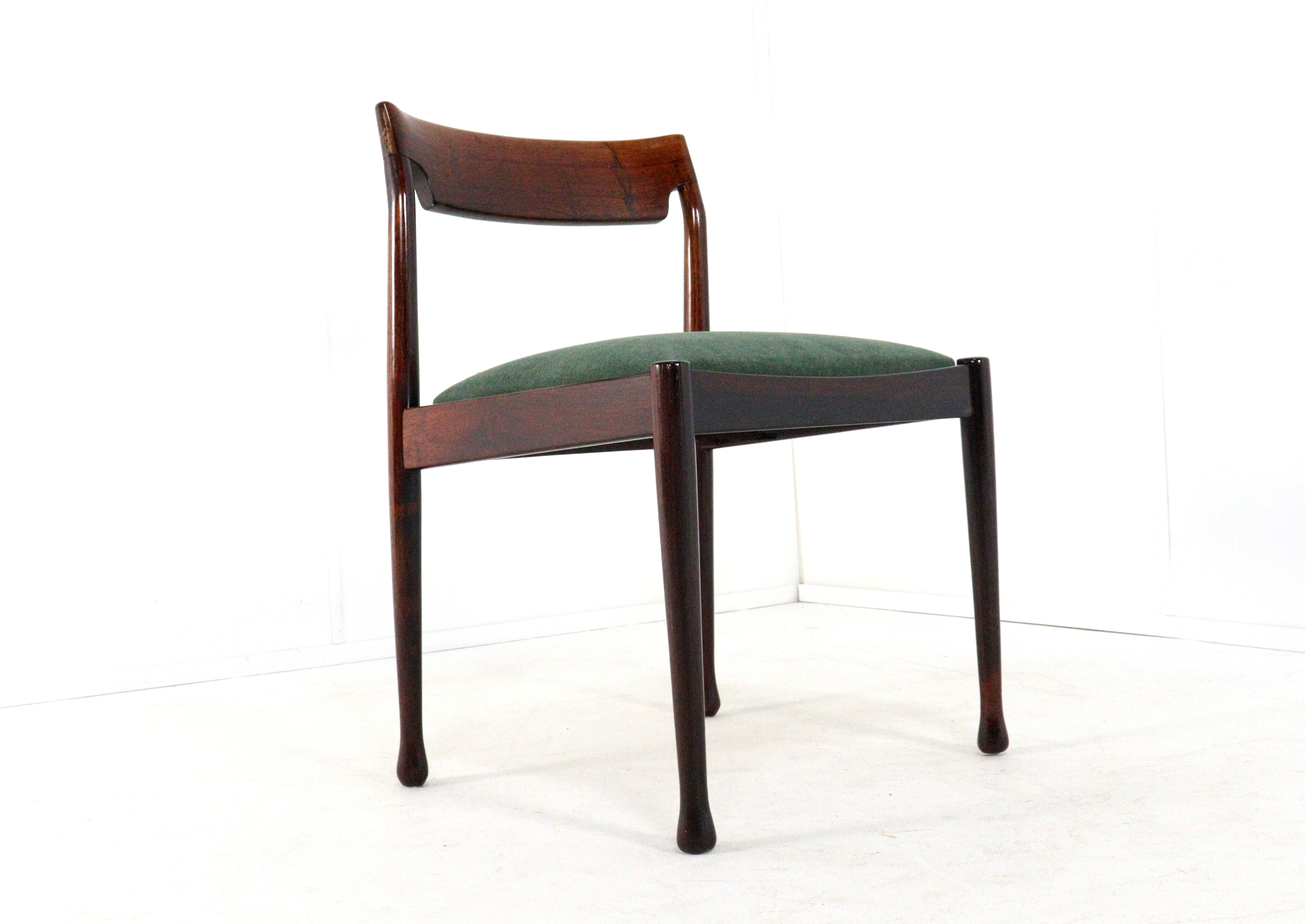 Set van 4 palissander eetkamerstoelen 'Havelte'