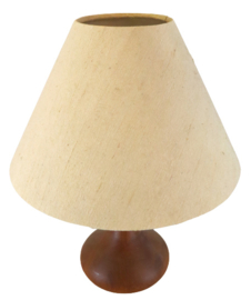 Teak houten tafellamp