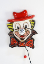 Unieke keramieken clowns wandlamp