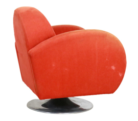 Vintage fauteuil op trompetvoet "Biesme"