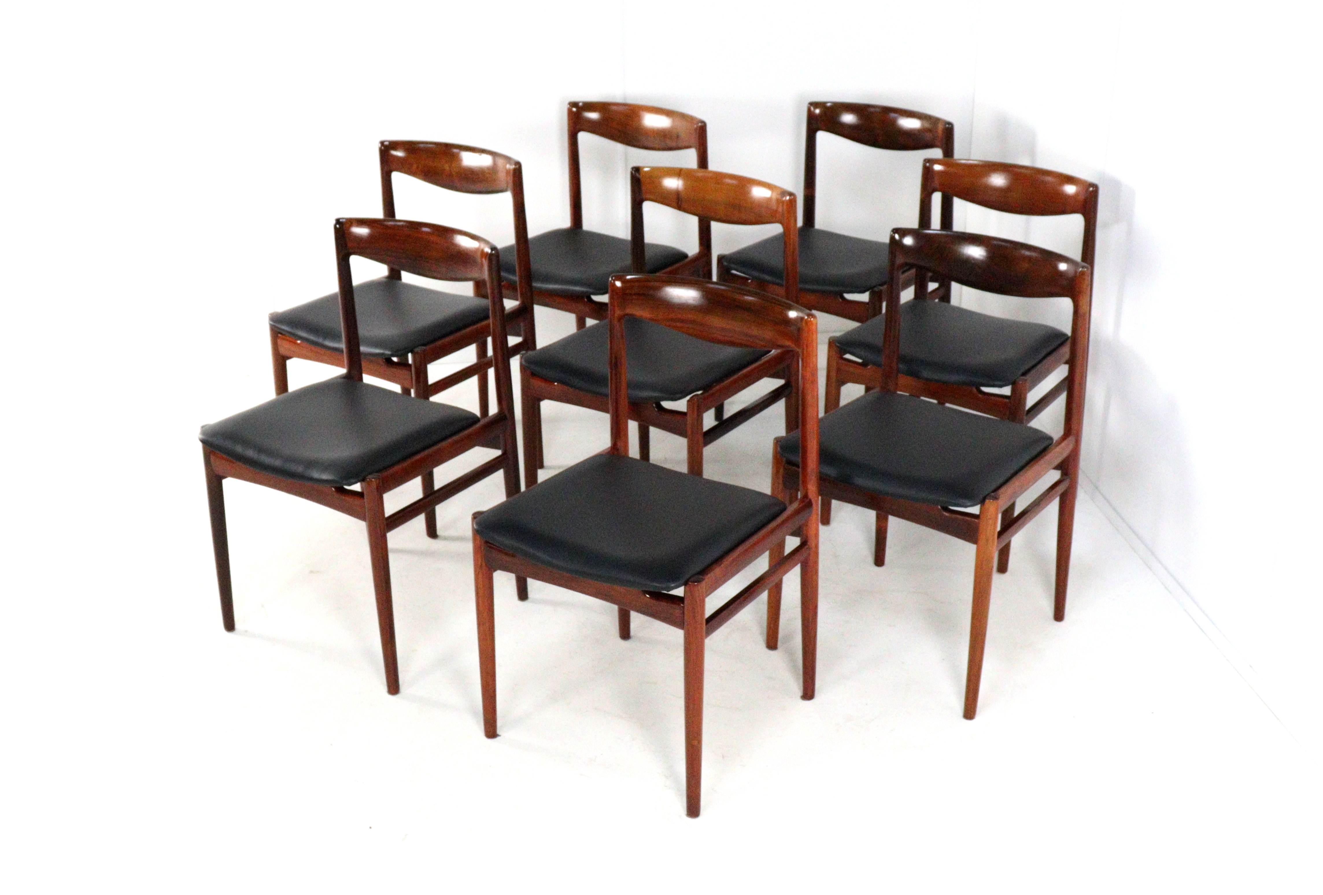Set van 8 palissander stoelen 'Vesterlund'