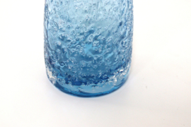 Glazen blauwe vaas