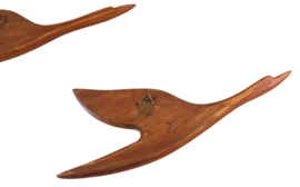 Set van 2 houten vogels