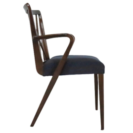 Set van 4 eetkamerstoelen A.A. Patijn Poly Z 'Brent'