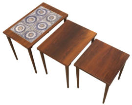 Palissander nesting tables 'Fensmark'