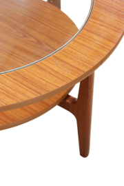 Ronde salontafel met glas 'Sewstern'