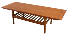 Mid Century teak Salontafel 'Bassen'