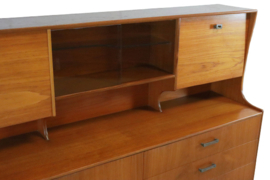 Highboard Brutalist met glas 'Aisby'