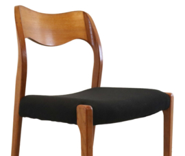 Set van 4 eetkamerstoelen Niels O Möller model 71