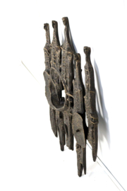 Brutalist wand sculptuur - Poortwachters